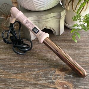 Lange Womens Hair Curling Wand‎ Styling Tool Pink Gold HT015B